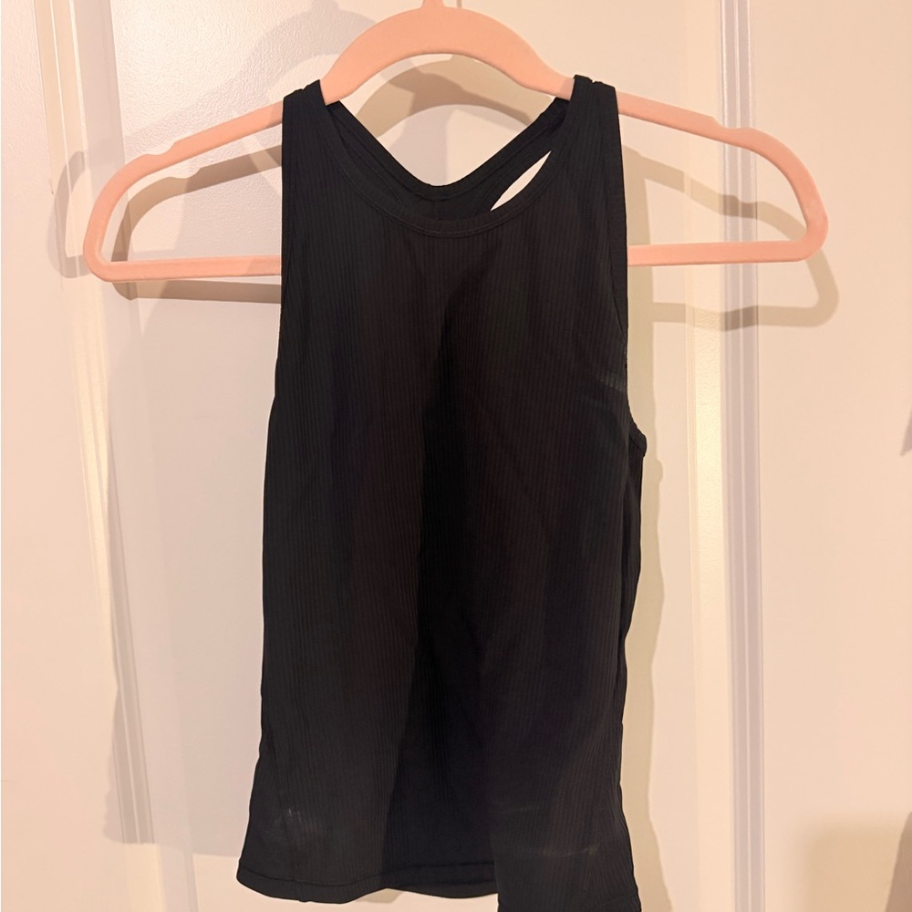 Lululemon Black Ribbed Tank Top - Women